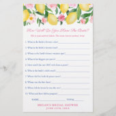 Wie kent de Bride de beste Kaart van Quiz Game van (Voorkant)