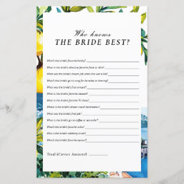 Wie kent de bruid beste Amalfi Vrijgezellenfeest