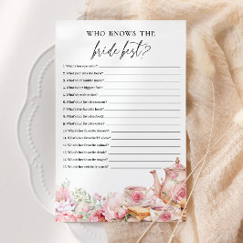 Wie kent de bruid beste bloementhee douchespel