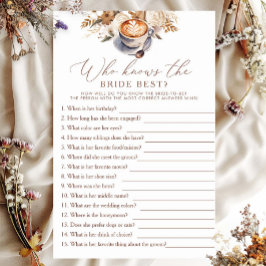 Wie kent de bruid beste Coffee Vrijgezellenfeest G