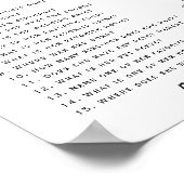 Wie kent de bruid beste elegante bruiloft spel poster (Hoek)