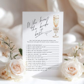 Wie kent de bruid beste Parels en Prosecco spel