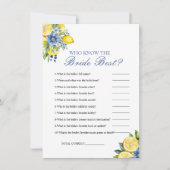 Wie kent de bruid de beste vrijgezellenfeest spel kaart (Voorkant)