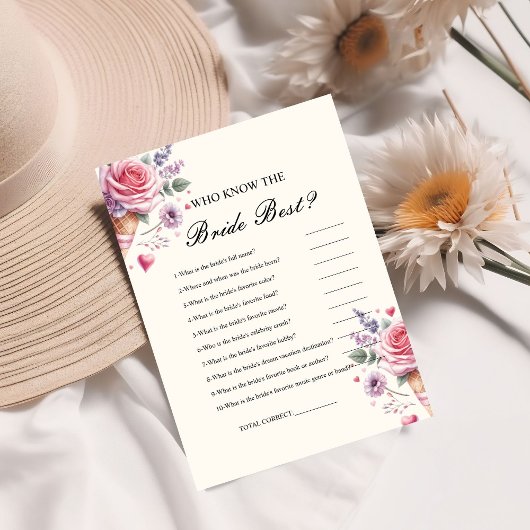 Wie kent de bruid de beste vrijgezellenfeest spel  kaart