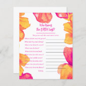 Wie kent de bruid douche spel (Voorkant / Achterkant)