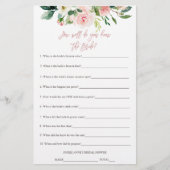 Wie Kent de Bruid Het Best Bruidsfeest Spel (Voorkant)