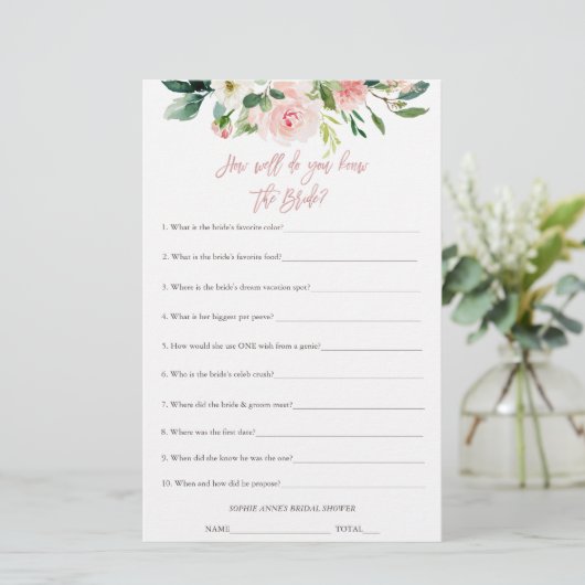 Wie Kent De Bruid Het Best Bruidsfeest Spel (Staand voorkant)