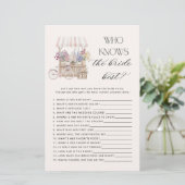 Wie kent de bruid het beste Off the Market spel (Staand voorkant)