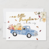 Wie kent de mama beste Herfst Baby shower spel Kaart (Achterkant)