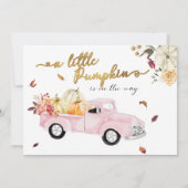 Wie kent de mama beste Herfst Baby shower spel Kaart (Achterkant)