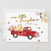 Wie kent de mama beste Herfst Baby shower spel Kaart (Achterkant)