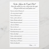 Wie kent de Paar Best? (Voorkant)