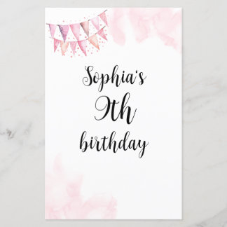 Wie kent de verjaardag meisje beste spel - Roze