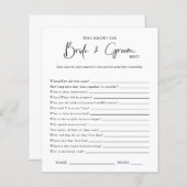 Wie kent hen het beste | VRIJGEZELLENFEEST (Voorkant / Achterkant)