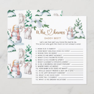 Wie kent het beste baby shower-spel voor papa