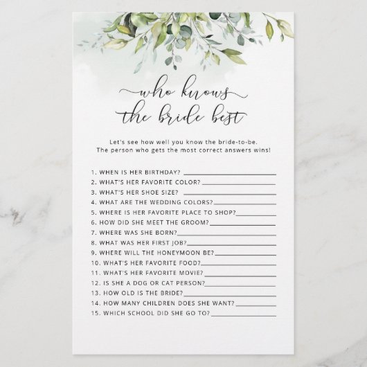 Wie kent het beste spel (Voorkant)