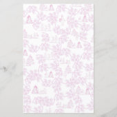 Wie kent het beste Toile Baby shower Game (Achterkant)