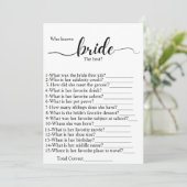 Wie kent het beste vrijgezellenfeest feestspel programmakaart (Staand voorkant)