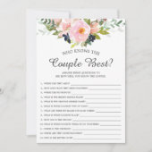 Wie kent het koppel het beste Bruiloftsspel Kaart (Voorkant)