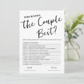 Wie kent het paar beste eenvoudige bruids spel Kaa Kaart (Staand voorkant)