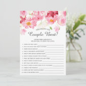 Wie kent het Paars Beste Vrijgezellenfeest Game Kaart (Staand voorkant)