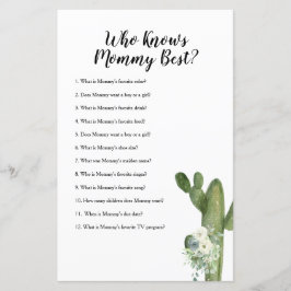 Wie kent mama Best Game Cactus Floral