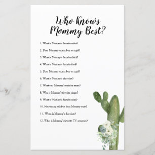 Wie kent mama Best Game Cactus Floral