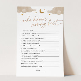 Wie kent mama beste Twinkle Star-Baby shower