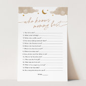 Wie kent mama beste Twinkle Star-Baby shower