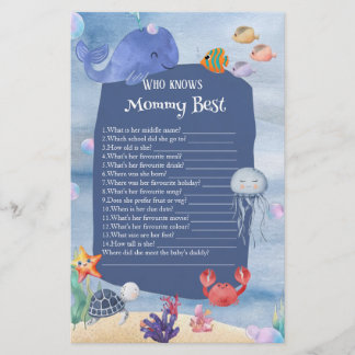 Wie kent mama het best Sea You Soon Baby Shower 