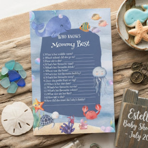 Wie kent mama het best Sea You Soon Baby Shower