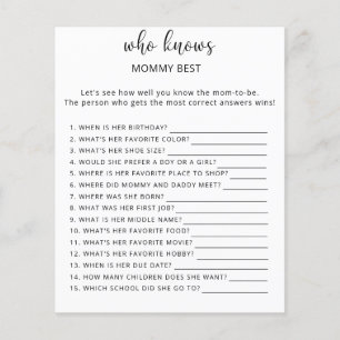 Wie kent mama het beste