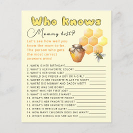 Wie kent mama het beste baby shower spel.