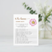 Wie kent mama het beste baby shower spel. (Staand voorkant)