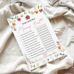 Wie kent mama het beste Baby Shower Spel