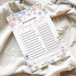 Wie kent mama het beste? | Baby shower spel