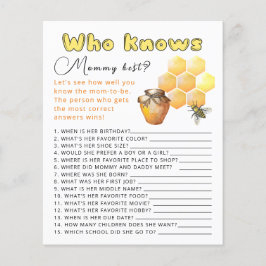 Wie kent mama het beste baby shower spel.