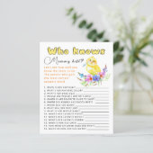 Wie kent mama het beste baby shower spel. (Staand voorkant)