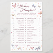 Wie kent mama het beste Waterverf vlinderdouche Flyer (Voorkant)