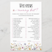 Wie kent mama het beste Waterverf Whimsical Floral Flyer (Voorkant)