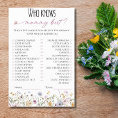 Wie kent mama het beste Waterverf Whimsical Floral Flyer