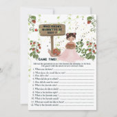 Wie kent mama-to-be het beste? Berry Sweet Game Kaart