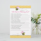 Wie kent mammie Baby shower (Staand voorkant)