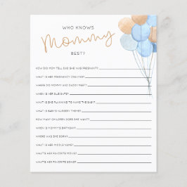 Wie kent mammie beste Baby shower game