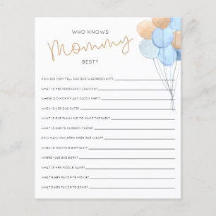 Wie kent mammie beste Baby shower game