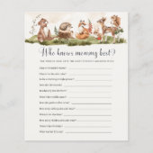 Wie kent mammie beste Baby shower game (Voorkant)