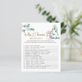 Wie kent mammie beste baby shower game (Staand voorkant)