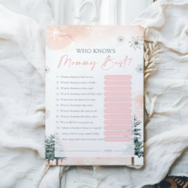 Wie kent mammie beste Baby shower game