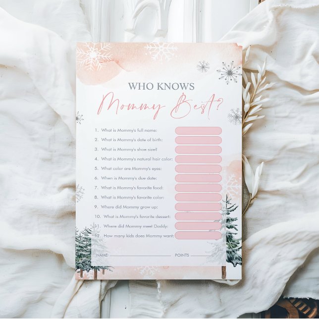 Wie kent mammie beste Baby shower game (Creator heeft geüpload)