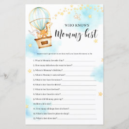 Wie kent mammie beste Baby shower game